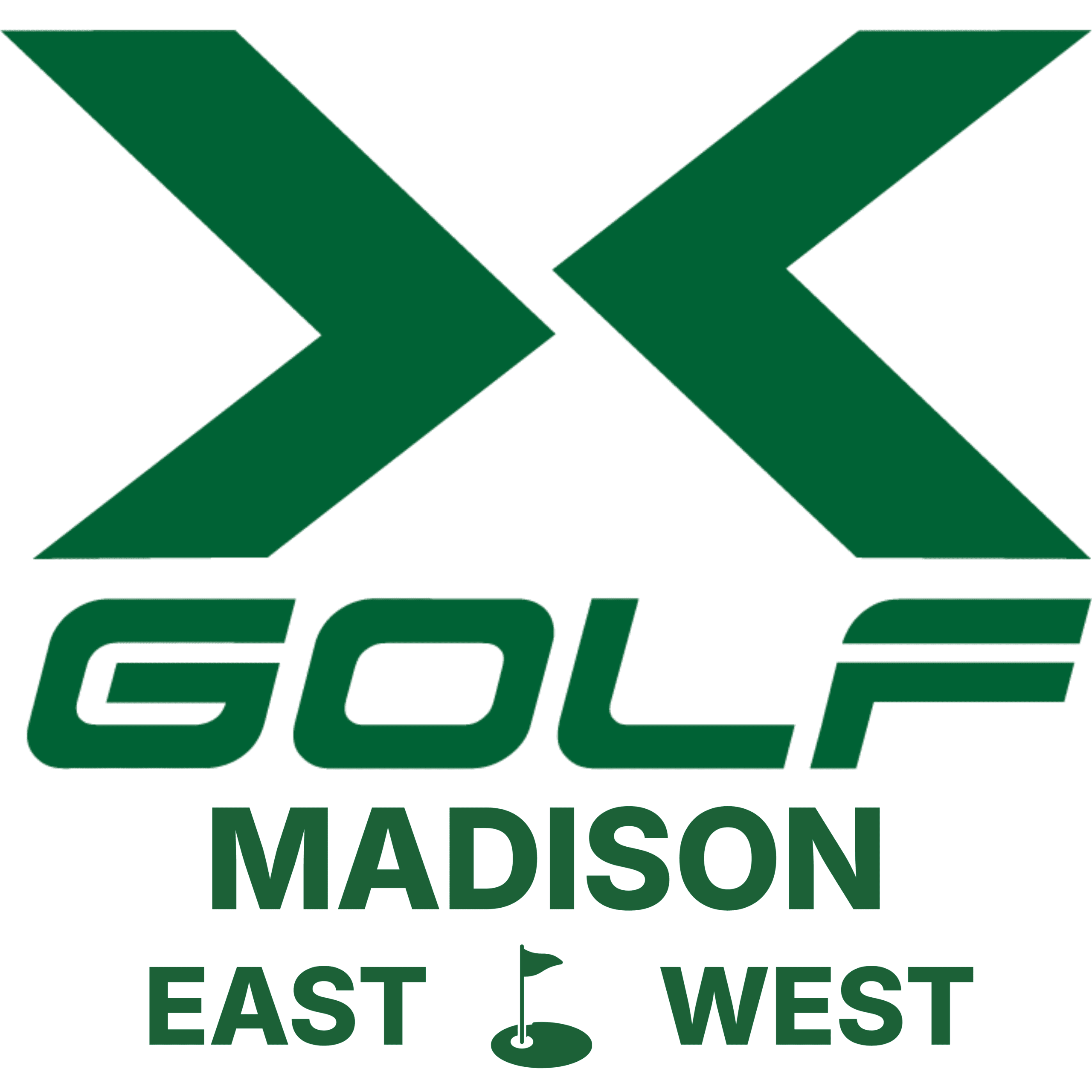 X Golf logo green